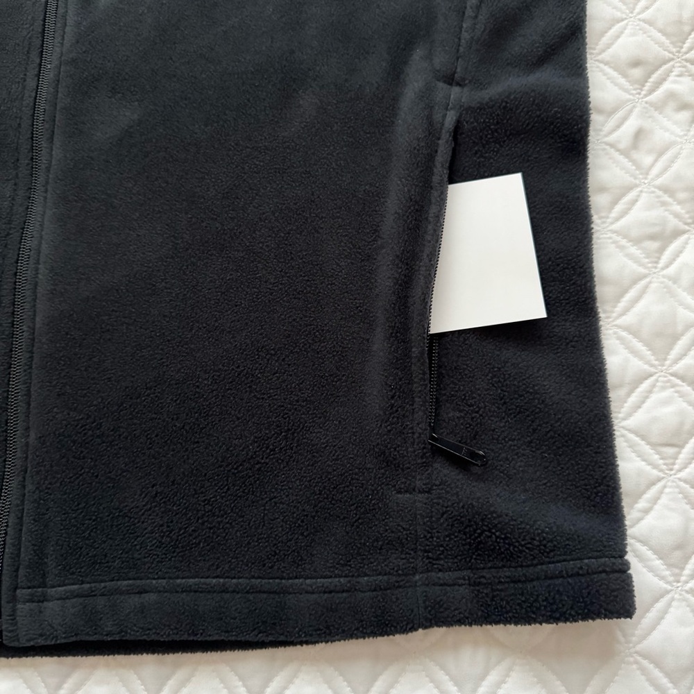 Columbia Men's Steens Mountain Fleece Vest With Zipper Pockets Black Size L - Picture 2 of 11